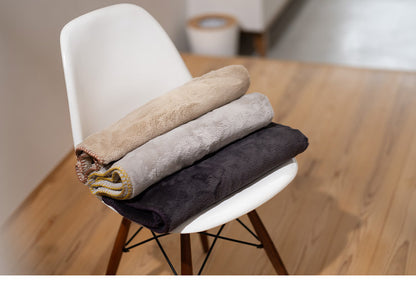 ひざ掛け 90×90cm 正方形 あったか 吸湿 発熱 もこもこ 暖か 無地 シンプル 毛布 ブランケット コンパクト 北欧 インテリア おしゃれ かわいい 秋冬 リビング オフィス 会社 カフェ(代引不可)