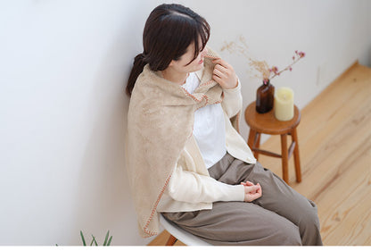 ひざ掛け 90×90cm 正方形 あったか 吸湿 発熱 もこもこ 暖か 無地 シンプル 毛布 ブランケット コンパクト 北欧 インテリア おしゃれ かわいい 秋冬 リビング オフィス 会社 カフェ(代引不可)