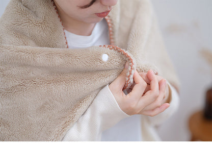 ひざ掛け 90×90cm 正方形 あったか 吸湿 発熱 もこもこ 暖か 無地 シンプル 毛布 ブランケット コンパクト 北欧 インテリア おしゃれ かわいい 秋冬 リビング オフィス 会社 カフェ(代引不可)