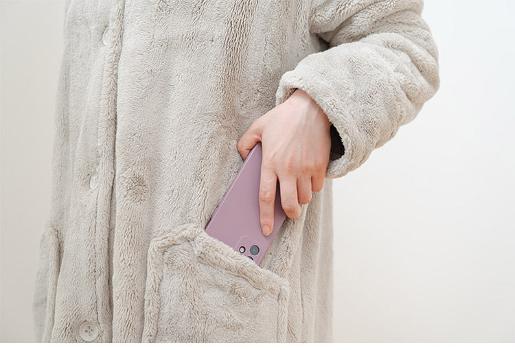 着る毛布 着丈115cm フード付き ルームウェア 吸湿 発熱 もこもこ あったか 無地 節電 省エネ 秋冬 エコ 部屋着 シンプル 毛布 おしゃれ かわいい 北欧 インテリア シンプル(代引不可)