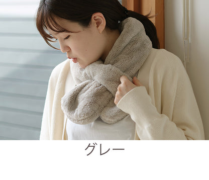 ティペット マフラー 吸湿 発熱 もこもこ 暖か ふわふわ 節電 省エネ 秋冬 無地 シンプル おしゃれ かわいい 北欧 インテリア ストール ネックウォーマー もふもふ カジュアル プレゼント(代引不可)
