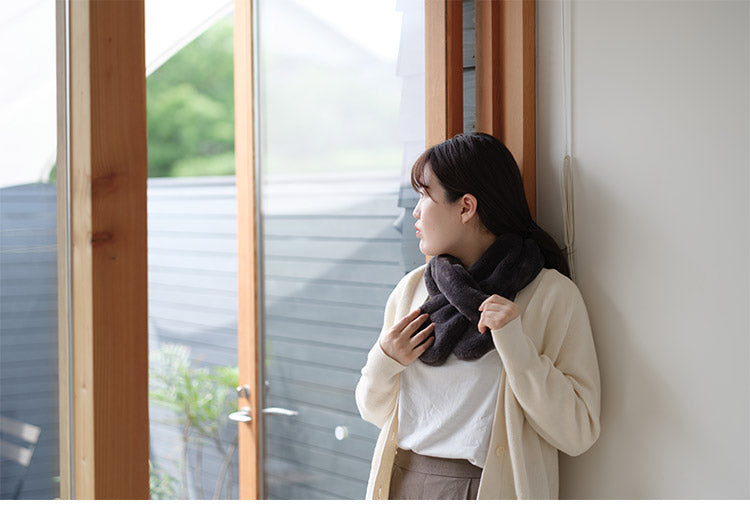 ティペット マフラー 吸湿 発熱 もこもこ 暖か ふわふわ 節電 省エネ 秋冬 無地 シンプル おしゃれ かわいい 北欧 インテリア ストール ネックウォーマー もふもふ カジュアル プレゼント(代引不可)