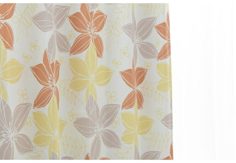 遮光カーテン 2枚セット カーテン 遮光2級 遮光カーテン 2級遮光カーテン 形状記憶加工 プリーツ フェミニン ドレープカーテン おしゃれ 花柄 ブルーメン(代引不可)