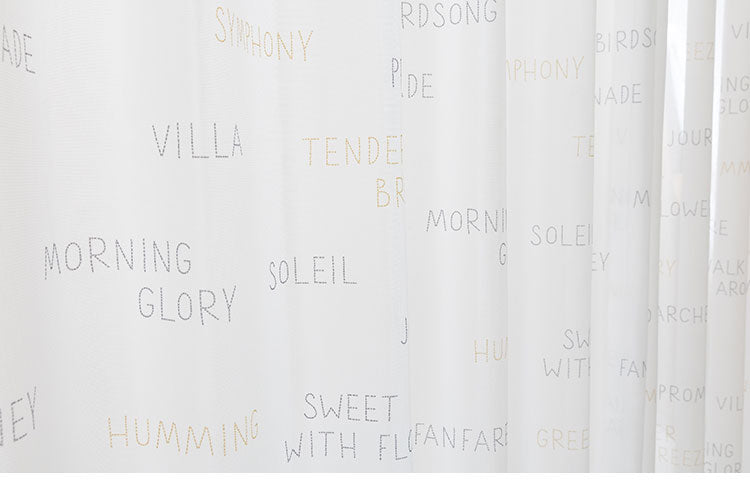 アルファベット レースカーテン 2枚組 幅100 丈133 176 198 昼見えにくい UVカット 紫外線対策 ミラーレース 遮熱 保温 省エネ エコ 子供 子供部屋 ウォッシャブル 子ども 洗濯可能(代引不可)