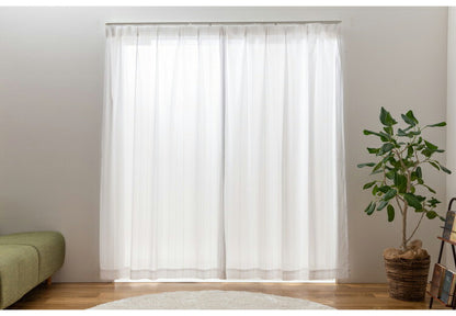 遮光カーテン 4枚セット カーテン 遮光 UVカット 紫外線 ミラー 昼見えにくい ウォッシャブル 新生活 一人暮らし ストライプ ドレープカーテン 4Pイーナ(代引不可)