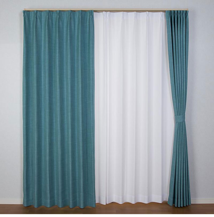 2級遮光 カーテン 2枚組 幅100 丈135 178 200 省エネ 遮熱 断熱 保温 節電 全6色 多色 無地 シンプル 遮光 ベージュ カーテン ドレープカーテン タッセル付き ウォッシャブル(代引不可)