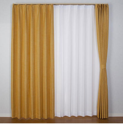 2級遮光 カーテン 2枚組 幅100 丈135 178 200 省エネ 遮熱 断熱 保温 節電 全6色 多色 無地 シンプル 遮光 ベージュ カーテン ドレープカーテン タッセル付き ウォッシャブル(代引不可)