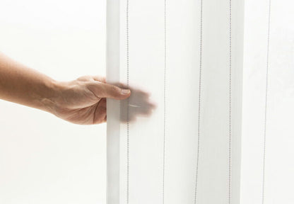 遮光カーテン 4枚セット カーテン 遮光 UVカット 紫外線 ミラー 昼見えにくい ウォッシャブル 新生活 一人暮らし ストライプ ドレープカーテン 4Pリーブ(代引不可)