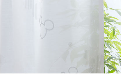 ディズニー UVカット レースカーテン 幅100cm 丈133cm ボイルカーテンカーテン リビング 寝室 子供部屋 カーテン レース おしゃれ かわいい デザイン 【Disney】(代引不可)