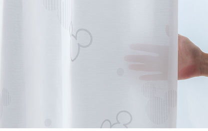 ディズニー UVカット レースカーテン 幅100cm 丈183cm ボイルカーテンカーテン リビング 寝室 子供部屋 カーテン レース おしゃれ かわいい デザイン 【Disney】(代引不可)