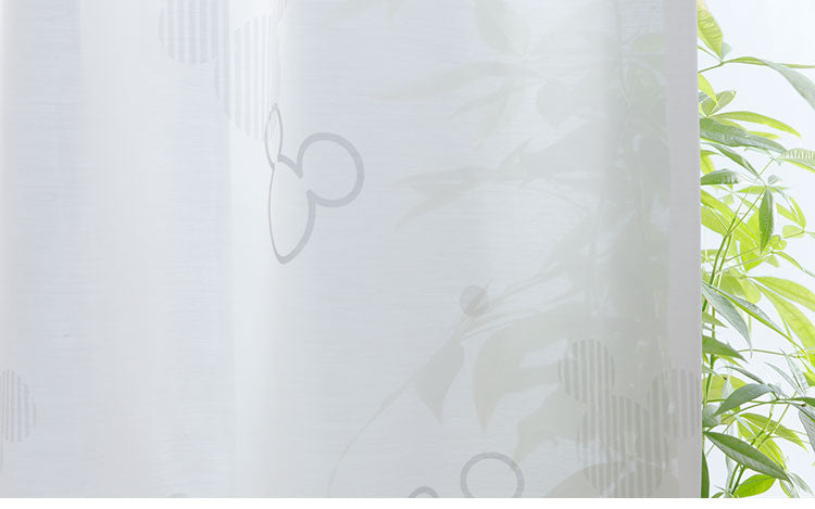 ディズニー UVカット レースカーテン 幅100cm 丈183cm ボイルカーテンカーテン リビング 寝室 子供部屋 カーテン レース おしゃれ かわいい デザイン 【Disney】(代引不可)