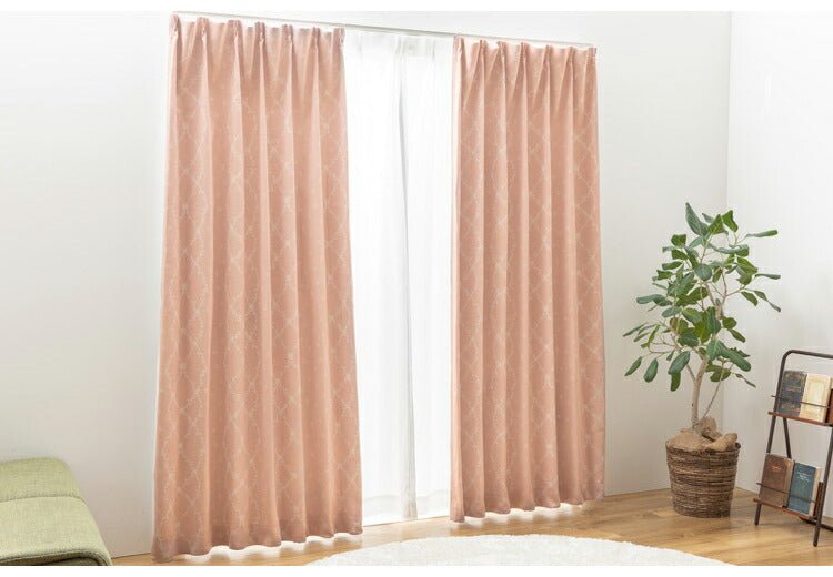 遮光カーテン 2枚セット 1枚単品 カーテン 遮光2級 遮光カーテン 2級遮光カーテン 形状記憶加工 プリーツ フェミニン ドレープカーテン メロウ(代引不可)