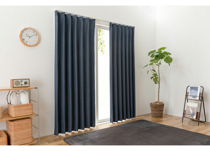 ドレープカーテン 遮光タイプ 3級遮光 遮光カーテン 光を程よく取り入れる 無地 シンプル ストライプ カーテン ドレープカーテン タッセル付き ウォッシャブル(代引不可)
