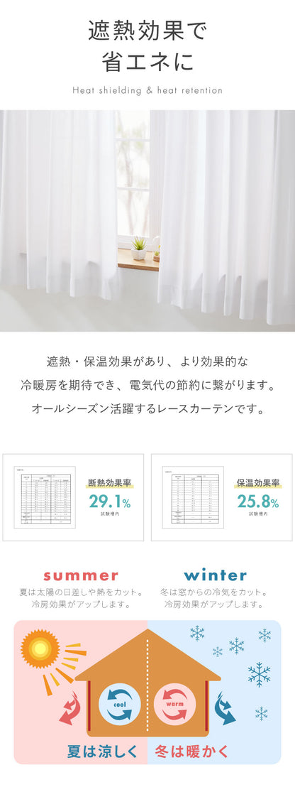 1級遮光カーテン 4枚セット 2枚セット 幅100 幅150 8サイズ 高機能レース カーテン レースカーテン付き 遮光 遮熱 UVカット ミラーレースカーテン 紫外線 保温 節電 省エネ 遮像 プライバシー 防犯(代引不可)