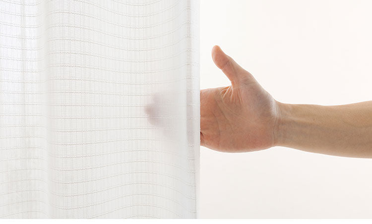 花粉キャッチ レースカーテン 2枚組 UVカット 幅100 丈133 176 198 紫外線 花粉対策 アレルゲン 昼見えにくい ミラーレース 断熱 保温 省エネ エコ 節電 ウォッシャブル 洗濯可能(代引不可)