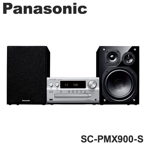 パナソニック CDステレオシステム SC-PMX900-S コンポ Panasonic ミニコンポ シルバー Bluetooth ハイゾレ対応ステレオセット