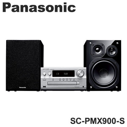 パナソニック CDステレオシステム SC-PMX900-S コンポ Panasonic ミニコンポ シルバー Bluetooth ハイゾレ対応ステレオセット
