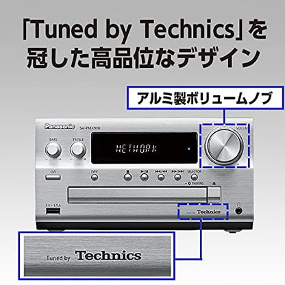 パナソニック CDステレオシステム SC-PMX900-S コンポ Panasonic ミニコンポ シルバー Bluetooth ハイゾレ対応ステレオセット
