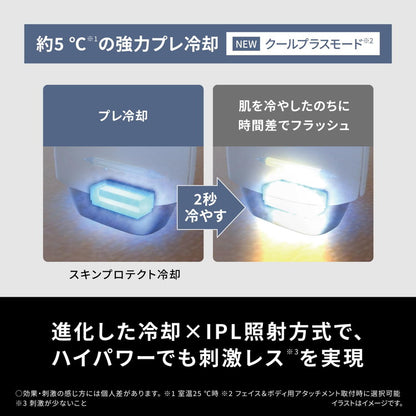 Panasonic ES-WG0B-H 光美容器 パナソニック 脱毛器 光エステ スムースエピ 美容器具 ボディケア パワー&クール 美容家電