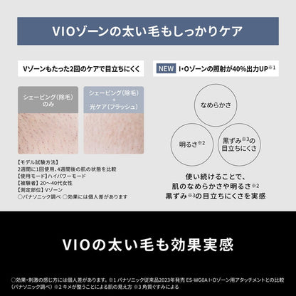 Panasonic ES-WG0B-H 光美容器 パナソニック 脱毛器 光エステ スムースエピ 美容器具 ボディケア パワー&クール 美容家電