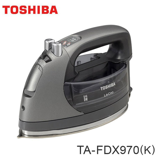 東芝 コードレススチームアイロン TA-FDX970-K ブラックスチール TOSHIBA ハンガーショット機能付き アイロン
