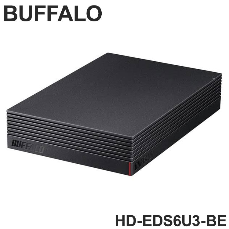 HD-EDS6U3-BE バッファロー 外付けHDD BUFFALO 6TB パソコン&テレビ録画用 ブラック メカニカルハードディスク