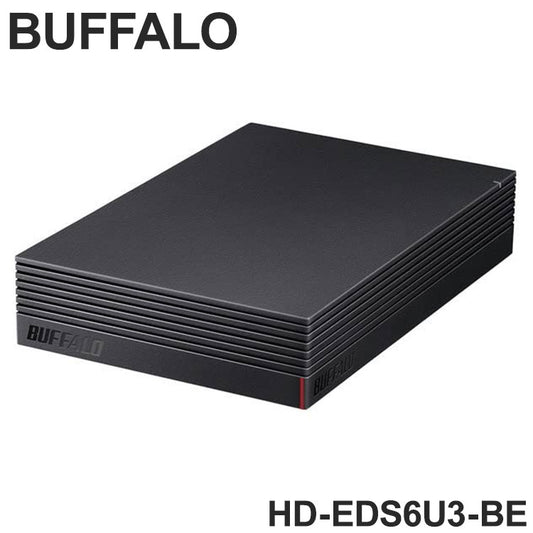 HD-EDS6U3-BE バッファロー 外付けHDD BUFFALO 6TB パソコン&テレビ録画用 ブラック メカニカルハードディスク