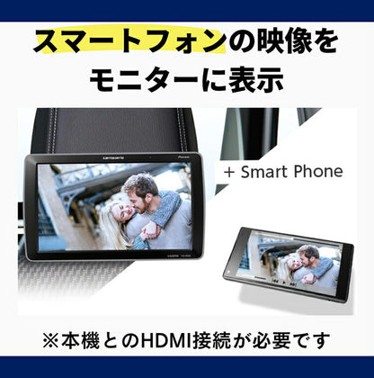 パイオニア 車載モニター TVM-PW930TII 9V型ワイド プライベートモニター PIONEER カロッツェリア 薄型 HIGHポジションタイプ