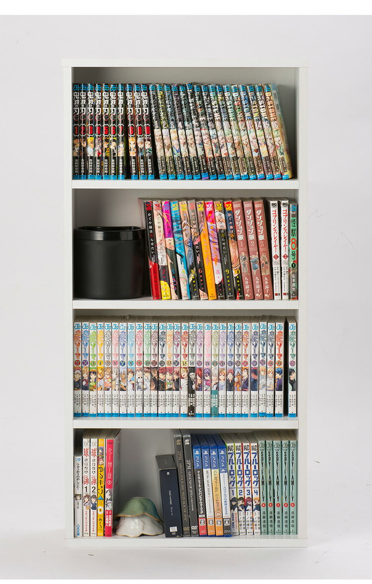 本棚 幅45cm 2台セット キャビネット シェルフ 収納ボックス 本 オープンラック おしゃれ シンプル 木 リビング 木製 オフィス ディスプレイ 漫画(代引不可)