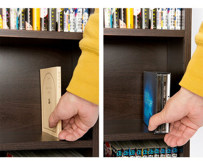 本棚 幅45cm 2台セット キャビネット シェルフ 収納ボックス 本 オープンラック おしゃれ シンプル 木 リビング 木製 オフィス ディスプレイ 漫画(代引不可)