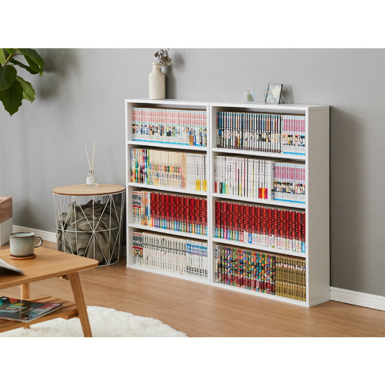 本棚 幅60cm 2台セット キャビネット シェルフ 収納ボックス 本 オープンラック おしゃれ シンプル 木 リビング 木製 オフィス ディスプレイ 漫画(代引不可)