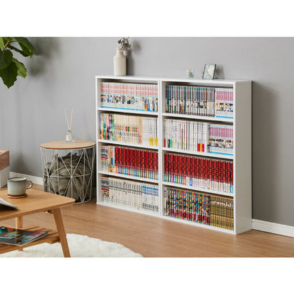 本棚 幅60cm 2台セット キャビネット シェルフ 収納ボックス 本 オープンラック おしゃれ シンプル 木 リビング 木製 オフィス ディスプレイ 漫画(代引不可)