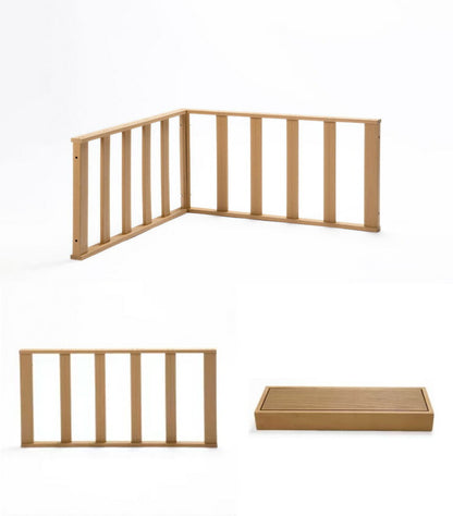 【HP-900 ウッドデッキ 本体 2個 コーナーパネル サイドパネル ステップ台】人工木 腐らない 5点セット 樹脂 パネル セット ガーデン 防腐 DIY コーナーパネル パネル付き サイドパネル 踏み台(代引不可)