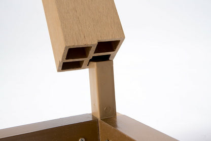 【ウッドデッキ 人工木 本体 幅90】樹脂 90cm幅 HP-900 縁台 DIY 腐りにくい 水洗い 連結できる ウッドパネル ステージ(代引不可)