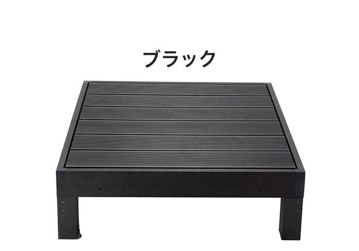 【ウッドデッキ 人工木 本体 幅90】樹脂 90cm幅 HP-900 縁台 DIY 腐りにくい 水洗い 連結できる ウッドパネル ステージ(代引不可)
