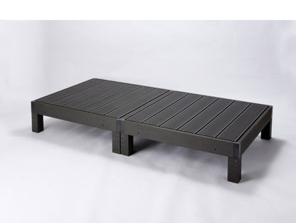 【HP-900 ウッドデッキ 本体 2個】人工木 腐らない 2個セット 樹脂 パネル セット 幅90 奥行き90 高さ28 ガーデン 90×90 防腐 DIY(代引不可)