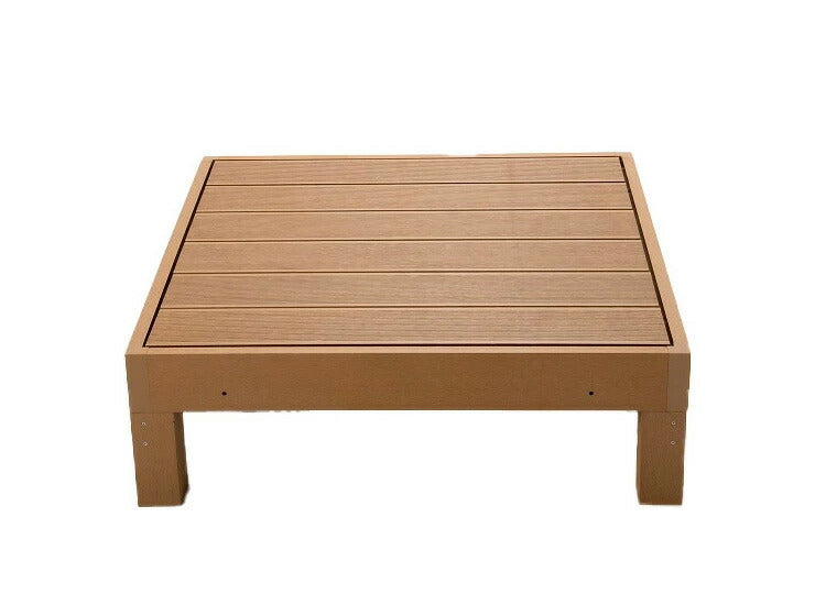 【HP-900 ウッドデッキ 本体 2個 踏み台】人工木 腐らない 3点セット 樹脂 踏み台 セット ガーデン 防腐 DIY 踏み台セット ステップ(代引不可)