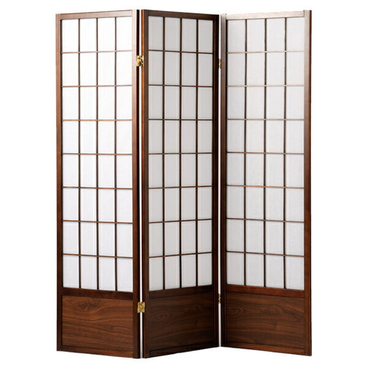 衝立 3連 完成品 高さ150 スクリーン 障子 屏風 ついたて 和風 茶色 パーティション パーテーション 個室 飲食店(代引不可)