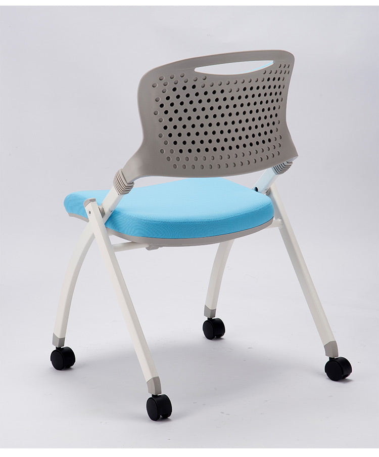 【法人限定】 ミーティングチェア 会議椅子 会議用チェア スタッキングチェア キャスター付き 平行スタッキング 折りたたみ おしゃれ 布張り MJ-40S 2脚セット(代引不可)