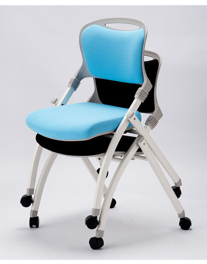 【法人限定】 ミーティングチェア 会議椅子 会議用チェア スタッキングチェア キャスター付き 平行スタッキング 折りたたみ おしゃれ 布張り MJ-40S 2脚セット(代引不可)