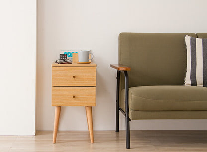 ナイトテーブル N-SIDE ベッド横 ソファ横 ナイトテーブル ミニテーブル サイドテーブル サイドチェスト 引出し付き 半完成品(代引不可)