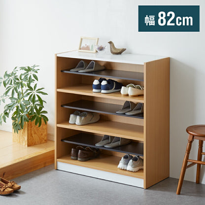 ラック 三段 高さ90cm 3杯 フリーラック マルチラック シューズボックス シューズラック 下駄箱 カバン置き 収納(代引不可)