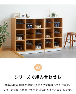 ラック 三段 高さ90cm 仕切り付き 6杯 フリーラック マルチラック シューズボックス シューズラック 下駄箱 カバン置き 収納(代引不可)