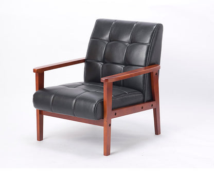 重厚 肘付き 椅子 W650mm×D780mm×H770mm 高級感 ソファ 一人掛け ローソファ 一人用 エントランス(代引不可)