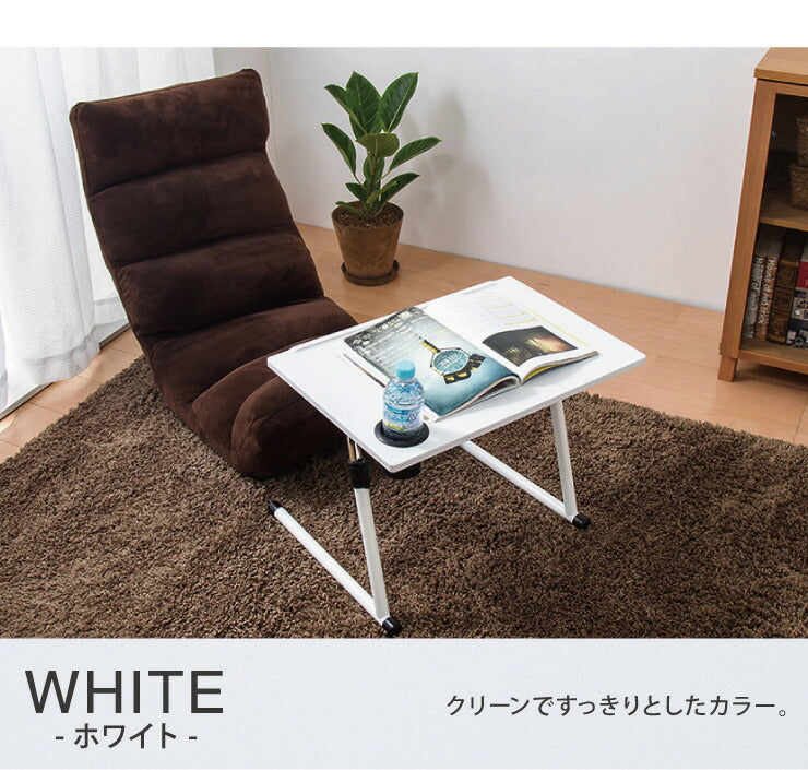 サイドテーブル 折りたたみ テーブル 高さ調節 昇降式 アンティーク ベッドサイドテーブル パソコンデスク カフェテーブル 木製 VP-1ST(代引不可)