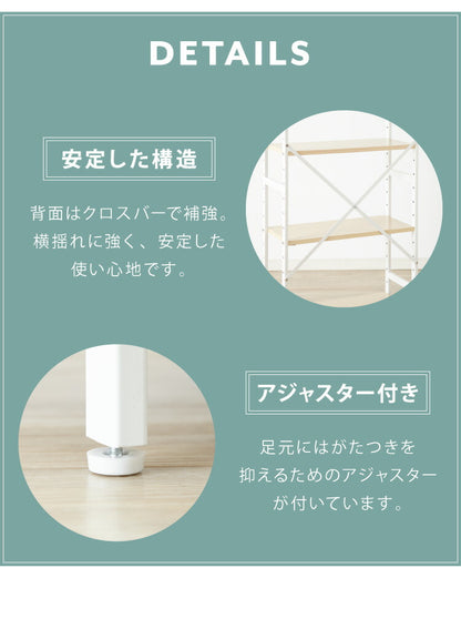 オープンラック ラック 収納ラック 三段 3段 収納 シェルフ レンジラック 棚 キッチン スチール 物置き ランドリーラック(代引不可)