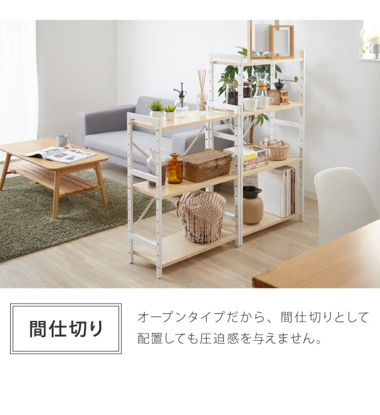 オープンラック ラック 収納ラック 三段 3段 収納 シェルフ レンジラック 棚 キッチン スチール 物置き ランドリーラック(代引不可)