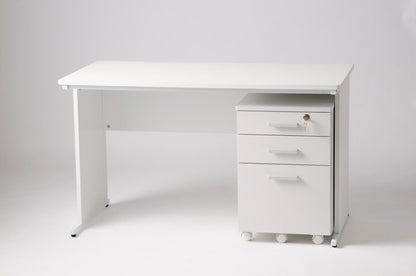 デスク パソコンデスク 幅100cm オフィスデスク 白 ホワイト 平デスク つくえ SOHO 木製 シンプル 机 会社 ワークデスク(代引不可)