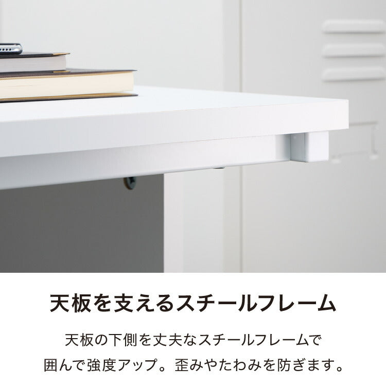 【5%OFF】【※法人様限定販売】デスク パソコンデスク 幅120cm オフィスデスク 白 ホワイト 平デスク つくえ SOHO 木製 シンプル事務机 事務用デスク 事務デスク 学習机 学習デスク 業務用(代引不可)