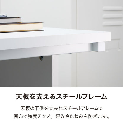 【5%OFF】【※法人様限定販売】デスク パソコンデスク 幅120cm オフィスデスク 白 ホワイト 平デスク つくえ SOHO 木製 シンプル事務机 事務用デスク 事務デスク 学習机 学習デスク 業務用(代引不可)